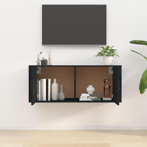 Væghængt tv-skab 100x34,5x40 cm sort