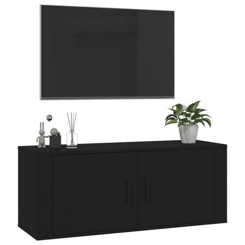 Væghængt tv-skab 100x34,5x40 cm sort