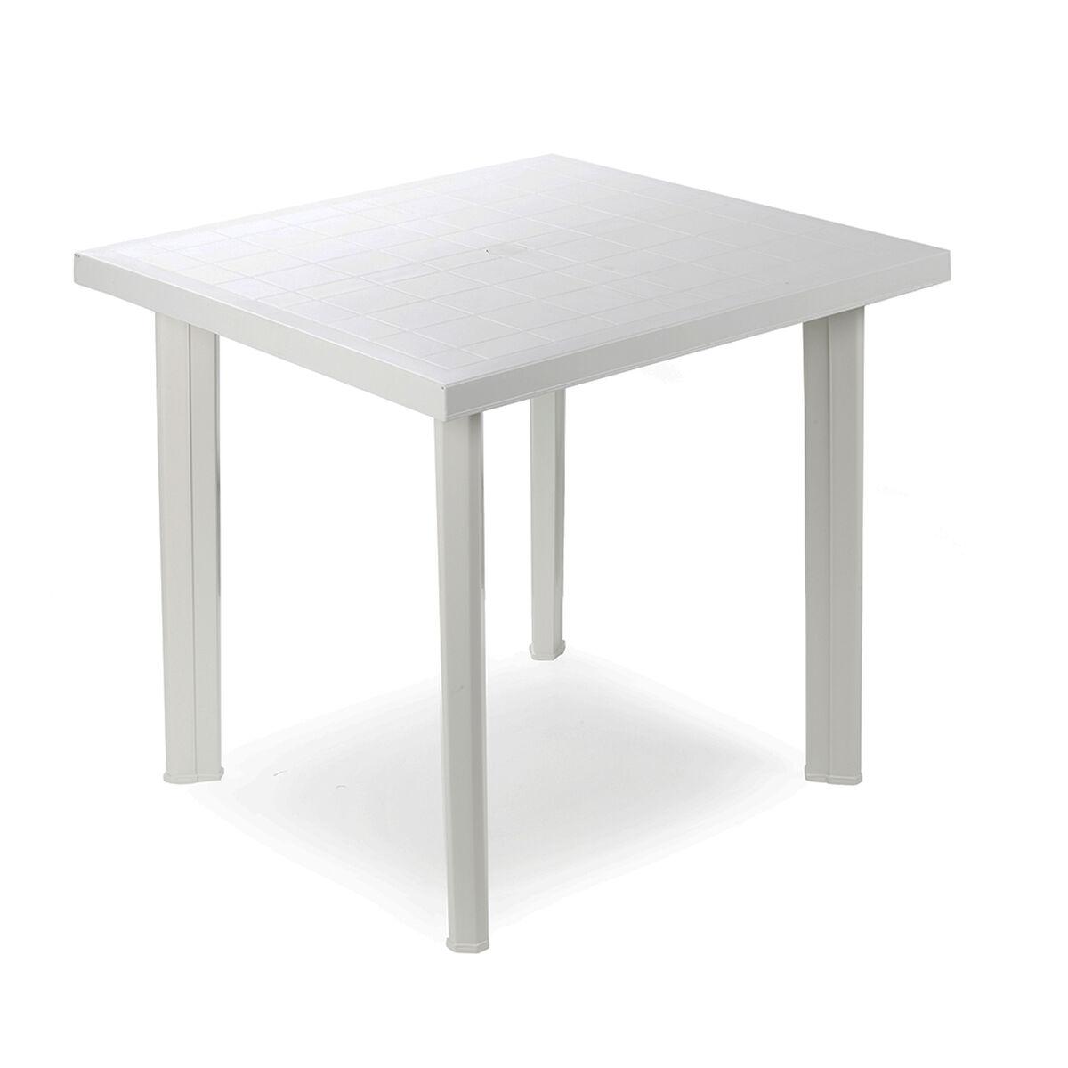 IPAE Progarden havebord i harpiks, hvid - 80 × 75 × 72 cm