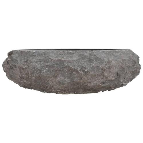 Håndvask 40 x 12 cm marmor sort