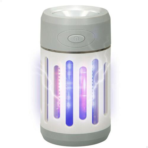 2-i-1 anti-insekt genopladelig lampe med LED Aktive 7 x 13 x 7 cm (4 enheder)
