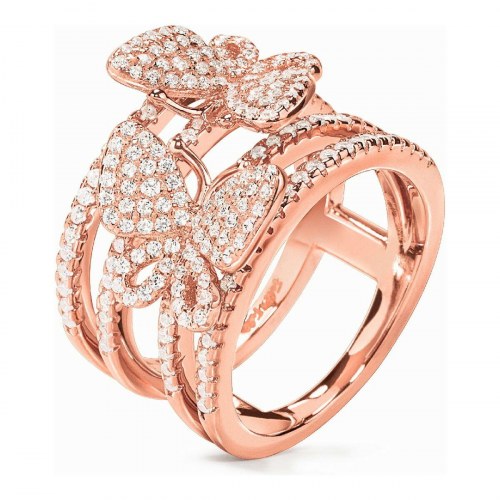 Ring til kvinder 3R17S086RC - str. 14, pink sterling sølv