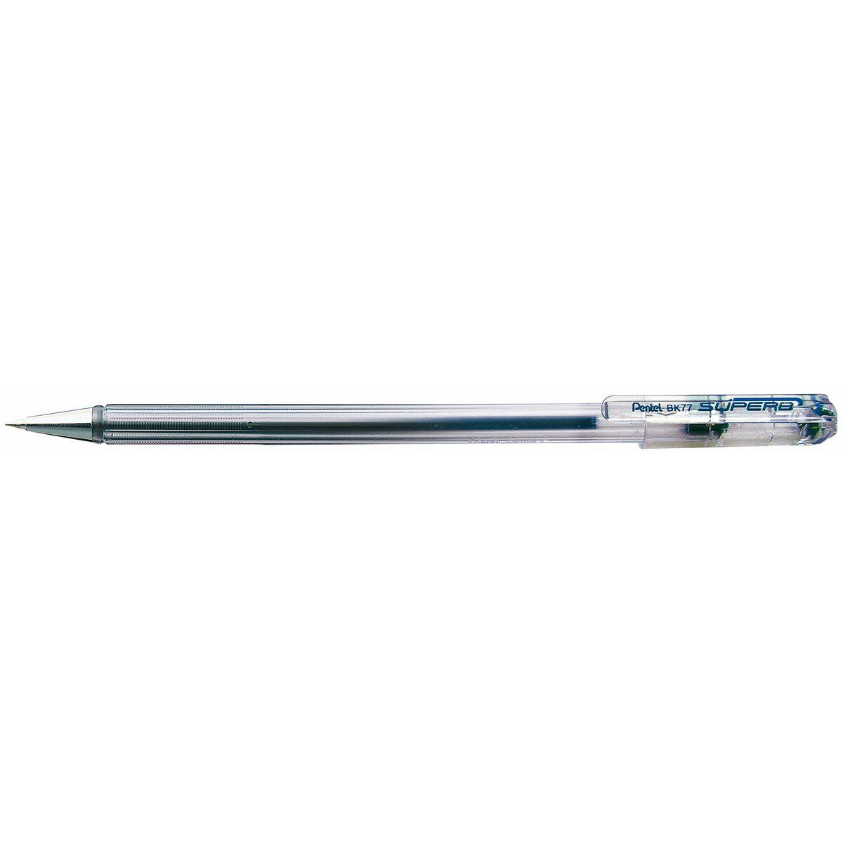 Kuglepen Pentel Superb Bk77 Blå 12 Dele