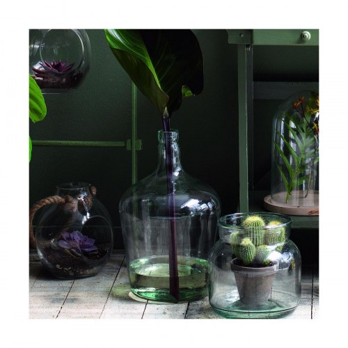 Mica Decorations Diego dekorativ beholder/vase 4 l - Ø 18 cm, gennemsigtig