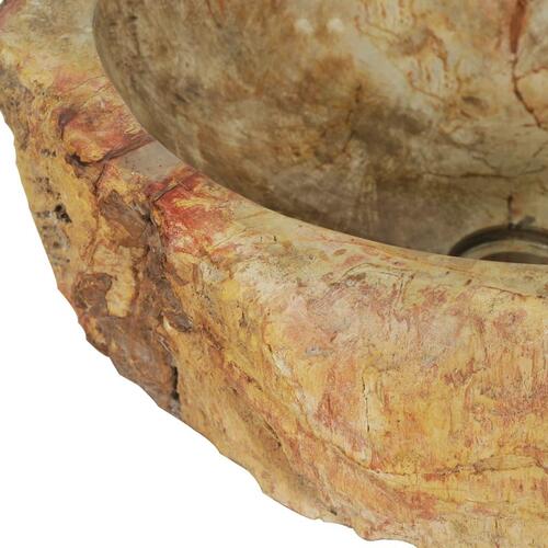 Håndvask 45 x 35 x 15 cm fossilsten cremefarvet