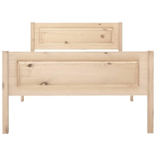 Sengestel 100×200 cm i massivt fyrretræ - natur