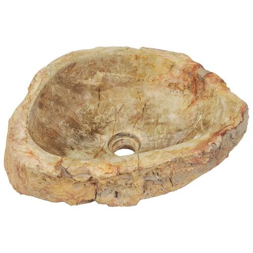 Håndvask 45 x 35 x 15 cm fossilsten cremefarvet