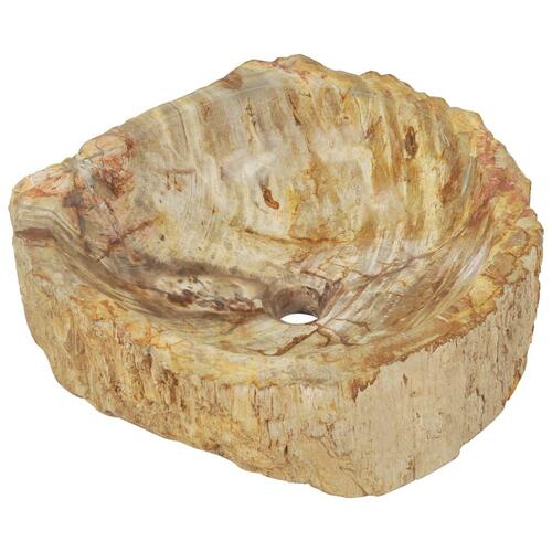 Håndvask 45 x 35 x 15 cm fossilsten cremefarvet