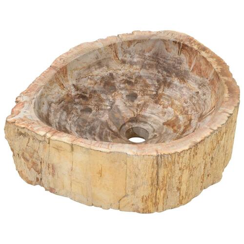 Håndvask 45 x 35 x 15 cm fossilsten cremefarvet