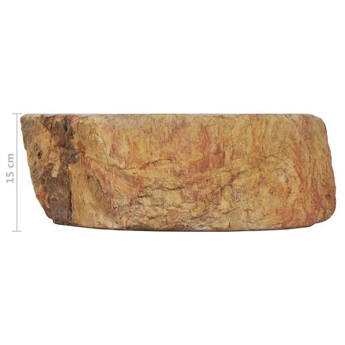 Håndvask 45 x 35 x 15 cm fossilsten cremefarvet