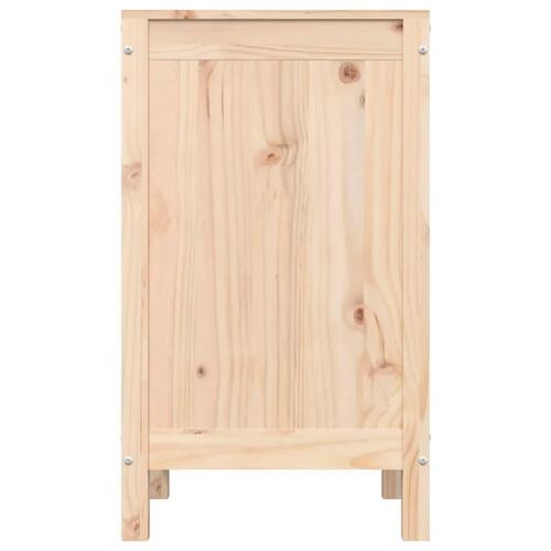 Vasketøjskurv 44x44x76 cm massivt fyrretræ