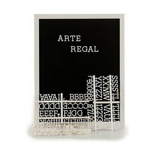 Maleri Sort Hvid Vindue 144 Bogstaver (2,5 x 50,5 x 40,5 cm) (12 enheder)