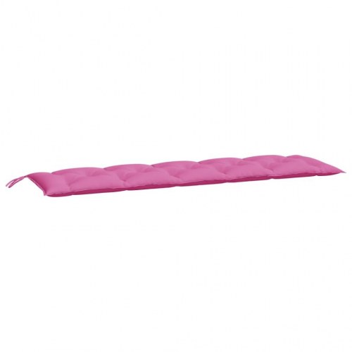 Hynder til havebænk - 2-delt sæt i oxfordstof, pink 180×50×7 cm