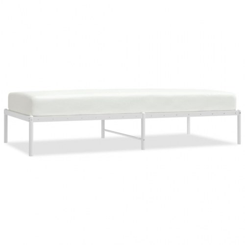 Sengeramme 90x190 cm metal hvid