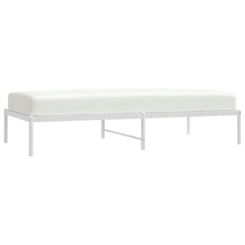 Sengeramme 90x190 cm metal hvid