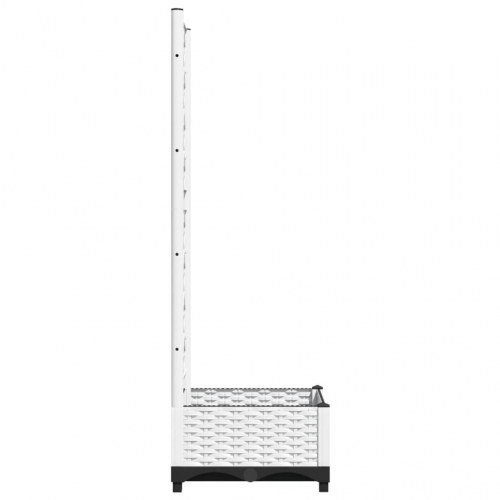 Plantekasse med espalier 40 x 40 x 121,5 cm - hvid