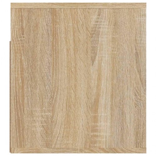 Væghængte sengeborde 2 stk. - 50×36×40 cm i Sonoma-eg