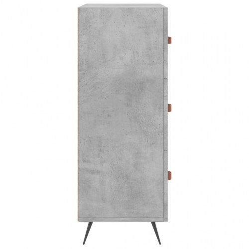 Kommode i konstrueret træ 69,5×34×90 cm - betongrå