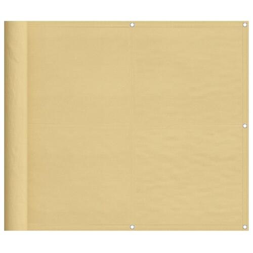 Altanafskærmning 90x600 cm 100 % polyester sandfarvet