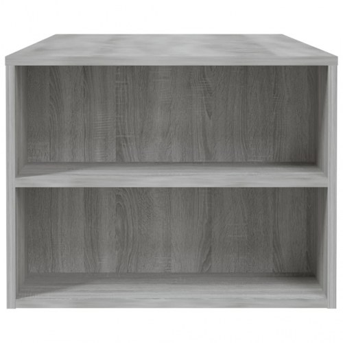 Sofabord 102x55x42 cm konstrueret træ grå sonoma-eg