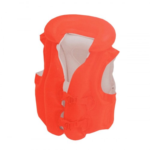 Intex Deluxe oppustelig badering/redningsvest - orange, 50 × 47 cm