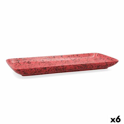 Fad Ariane Oxide Keramik Rød (36 x 16,5 cm) (6 enheder)