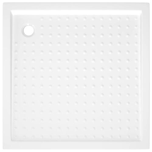 Brusekar med dupper 90x90x4 cm ABS hvid
