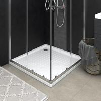 Brusekar med dupper 80x80x4 cm ABS hvid