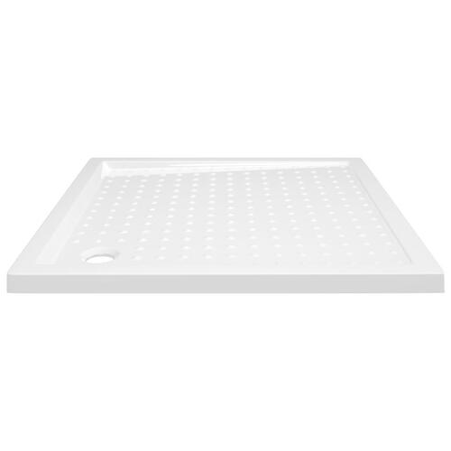 Brusekar med dupper 80x80x4 cm ABS hvid
