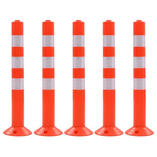 Trafikkegler 5 stk. plastik 75 cm