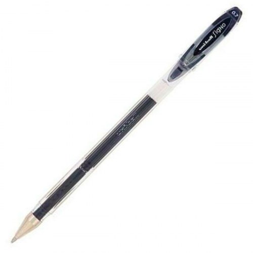 Pen med flydende blæk Uni-Ball Rollerball Signo Basicos UM-120 Sort 0,5 mm (12 Dele)