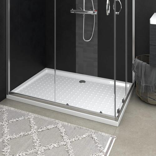 Brusekar med dupper 80x120x4 cm ABS hvid