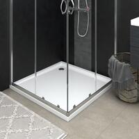 Brusekar 90x90 cm ABS firkantet