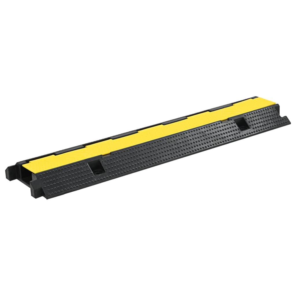Kabelbeskytterrampe 1 kanal gummi 100 cm