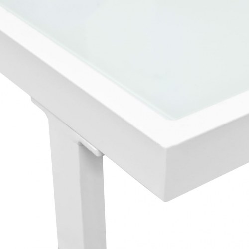 Haveloungesæt 5 dele textilene aluminium sort