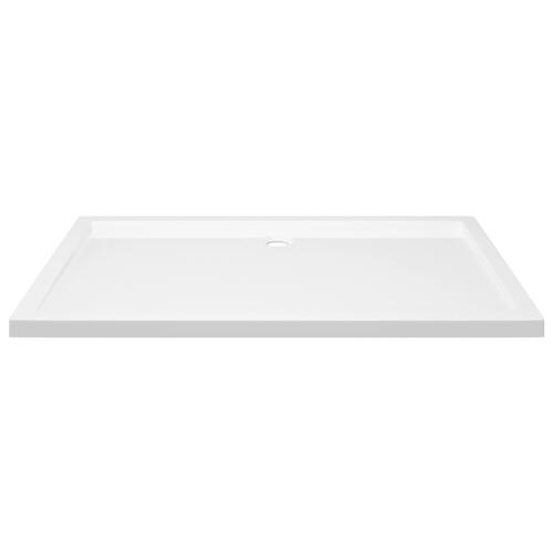 Brusekar 70x120 cm ABS rektangulært hvid