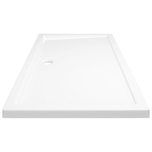 Brusekar 70x120 cm ABS rektangulært hvid
