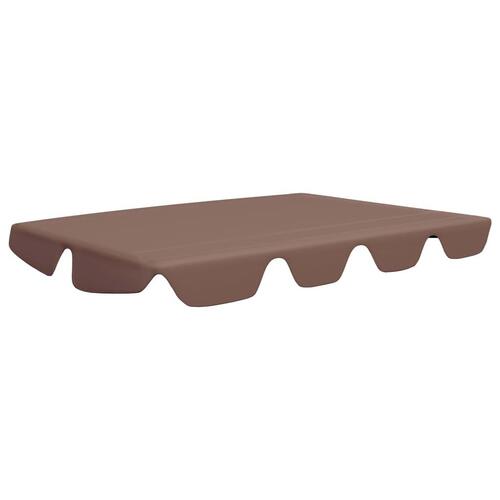 Baldakin til havegynge 150/130x105/70 cm brun