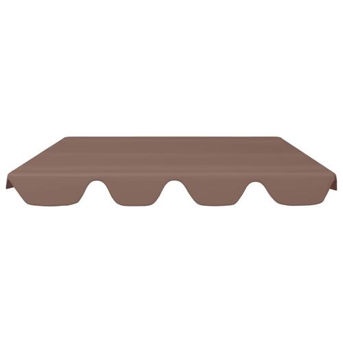 Baldakin til havegynge 150/130x105/70 cm brun