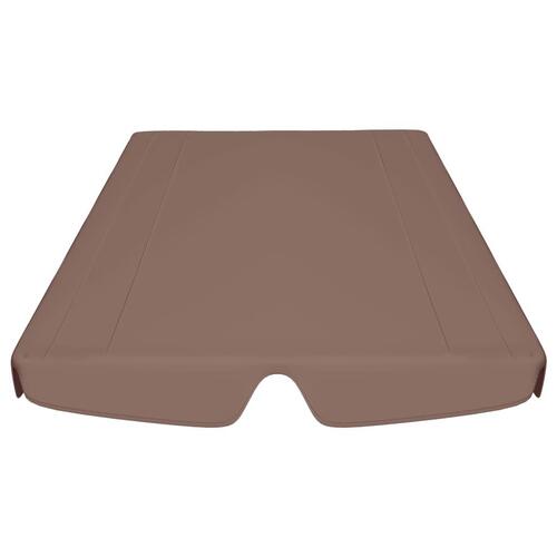 Baldakin til havegynge 150/130x105/70 cm brun