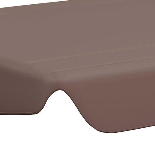 Baldakin til havegynge 150/130x105/70 cm brun