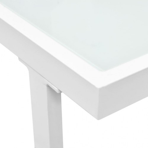 Haveloungesæt 4 dele med hynder aluminium sort