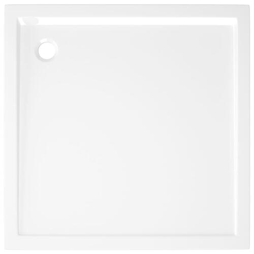 Brusekar 80x80 cm ABS firkantet hvid