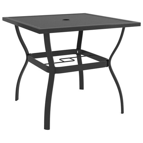 Havebord 81,5x81,5x72 cm stål antracitgrå