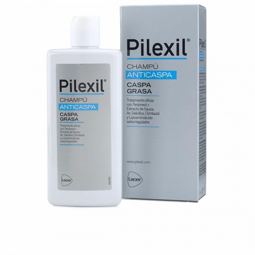 Anti-skæl shampoo Pilexil - fedtet skæl, 300 ml