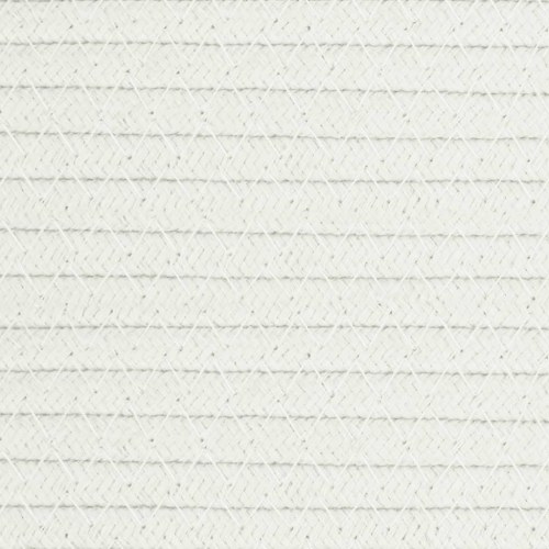Vasketøjskurv Ø60 × 36 cm - bomuld, brun/hvid