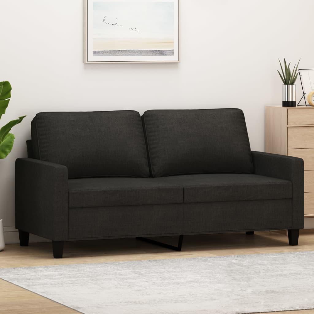 3-Personers Sofa Stof - 140 cm / Sort