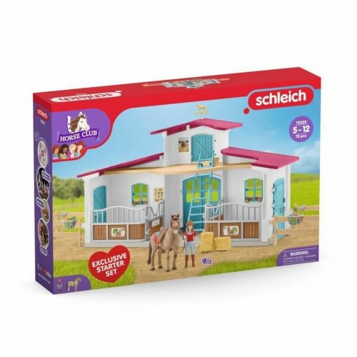 Legetøjssæt Schleich Horse Club 72222 - hestestald