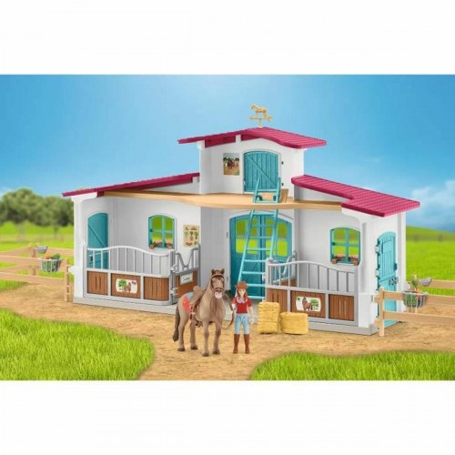 Legetøjssæt Schleich Horse Club 72222 - hestestald