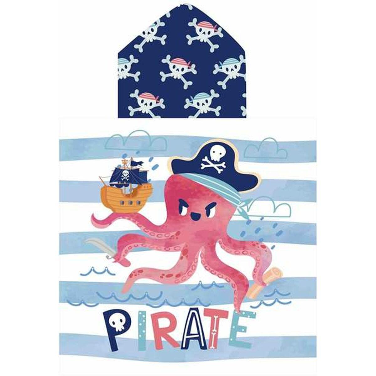Secaneta poncho-håndklæde med hætte Piratepolp 60 × 120 cm
